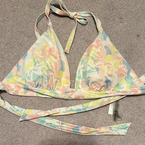 Victoria’s Secret push up floral Bikini Top with Pastel Colors